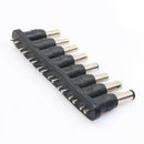 1Set 8Pcs Universal 2Pin Plug Charger Tip AC/DC Power Adapter for Notebook