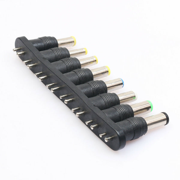 1Set 8Pcs Universal 2Pin Plug Charger Tip AC/DC Power Adapter for Notebook