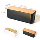 2Pcs ABS Cable Manegement Box Cord Organizer Charger Hide Tidy Cover Tray