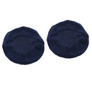 2x Anti-slip 12-15" Round Bar Stool Cover Salon Club Chair Seat Cover Dark Blue