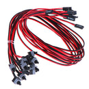 10Pcs Computer Motherboard Power Cable Switch On/Off/Reset But 3C