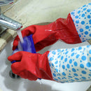 Household Velvet Long Sleeves Gloves Kitchen Cleaning Dish Washing Gloves