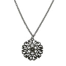 5X(Fashion Women's Hollow Flower Shinning Rhinestone Long Sweater Chain Ne R4X5)