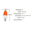 E14 LED color candle tip bulb, color candle light,red