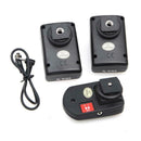 Wireless PT-04GY 4 Channels Flash Trigger Radio With 2 Receivers For Camera