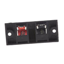 2 Pcs Red Black Spring Loaded Speaker Terminal Plate N3T7