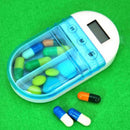 Mini LCD Digital Pill Box Timer Electric Clock Reminder Medicine Pill Case KAX
