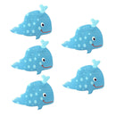 5 Piece Non Slip Bath Tub Stickers Bathroom Mat Shower Decals Safety Treads