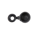 Pack of 50pcs Polypropylene Hinged Screw Cover Caps Washer Flip Tops Black