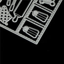 14pcs Kitchen Tools Metal Cutting Dies For DIY Scrapbooking Album Paper Card B&X