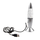 Fashion USB/AC Multi Color Changing Lava Lamp LED Glitter Light P2G2