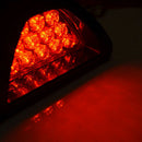 Universal F1 style 12 LED Red Rear Tail Third Brake Stop Light Safety Fog Lamp