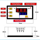 DC12V 1500W 0-999H Digital Display Time Delay Relay Timing Cycling Module G7S4