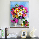 Flower DIY Round Rhinestone Diamond Painting Embroidery Kits Cross Stitch