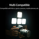 RGB LED Video Light with Softbox Mini Photo Light for GoPro DSLR Camera A