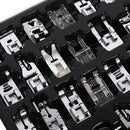 32xDomestic Sewing Machine Presser Foot Feet Set For Brother Singer 235x200x27mm