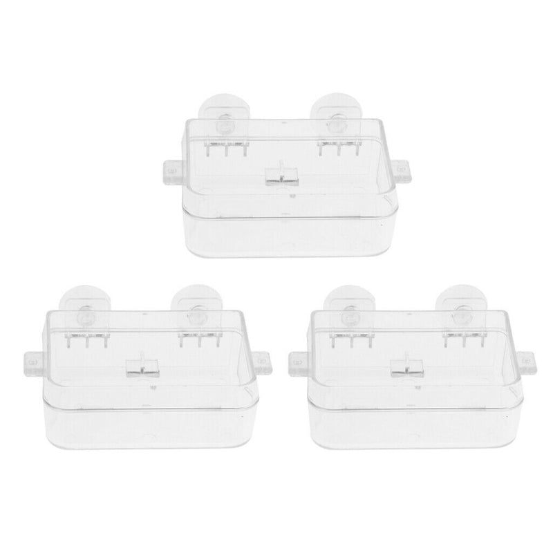 3 Pieces Plastic Tortoise Reptile Terrarium Water Dish