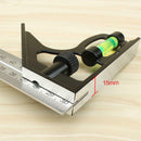 Machinist Precision Edge Square Ruler Angle Ruler  Stainless Steel Protrac BOI