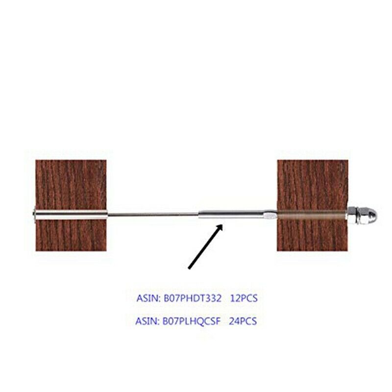 20Pcs T316 Stainless Steel Hand-Crimp Stemball Swage For 1/8Inch Cable Rail K9U7