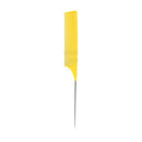 2x ABS Weave Highlighting Foiling Hair Combs Hair Comb Brush Pin Tail Yellow