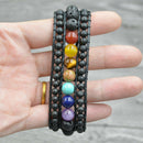 Multilayer Woven Leather Bracelet Braided Yoga Bracelet Health Bracelet