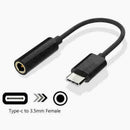 USB C Type C to Aux 3.5mm Adapter Headphone Jack Cable Huawei S9 For Samsun H0M8