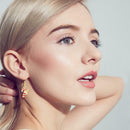 6 Pairs Christmas Elk Dangles Earrings Women Crystal Bell Ear Drop Jewelry