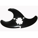 3Pcs Plastic Nylon+Fiberglass Black Fcs Surf Fins G5 Size Surf Board Fins S