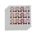 120pcs/10sheet wreath medal thank you hand made Sealing Stickers Gift Box Lab BX