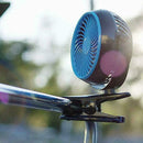Mini Fan Blue Portable USB Fan Double Leaf Desktop Ultra Summer Cooler F2X7