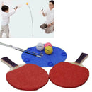 Elastic soft shaft rebound table tennis trainer including 3PCS PingPong Bal F2I6