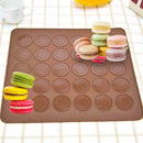 30Cavity Silicone Pastry Cake Macaron Macaroon Oven Baking Tools Mat Sheet Q3G8