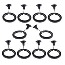 Betta Feeding Ring Aquarium Fish Feeding Ring With Suction Cup Black 10 Pack