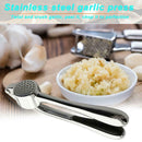 Kitchen Manual Garlic Press Mincer Stainless Steel Handheld Ginger Squeezer Tool
