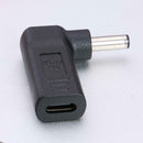 90 Degree USB-C Type-C Female to 4.5x3.0mm DC Male Plug Converter for Dell A