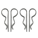 4pcs Marine Stainless Steel R Retaining Clips Spring Cotter Pins 4x80mm