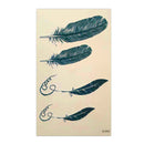 8X Chic Feather Tattoo Stickers Waterproof Temporary Removable Bodys Art Tatt uW