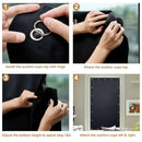 Temporary Blackout Blind Curtain For Window Adjustable Sucker Shade Drape T R5H6