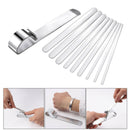 10Pcs Bracelet Blank DIY Cuff Bracelet w/Bending Bar Metal Stamping DIY Bracelet
