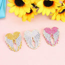 3pcs DIY Full Drill Diamond Brooch Wings Rhinestone Women Jacket Lapel Pins