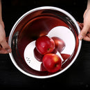 Bowl Wash Rice Fruit Vegetable Kitchen Side-Bottom Strainer Sieve 26cm