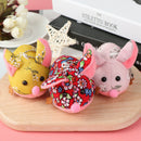 1PC 2020 Year Of The Rat Mascot Flower Fabric Mouse Pendant Holiday Gi&+