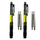 2 Set Durable Steel 4 in 1 Pocket Screwdriver Handy Repair Tools Kit for Eye