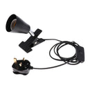 Terrarium Reptile UV Light Holder Clamp Adjustable Heat Lamp Stand UK Plug