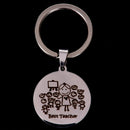 Engraved Keyring Thanks for Teacher Keychain Custom Name Gift for Teacher  OZ FT