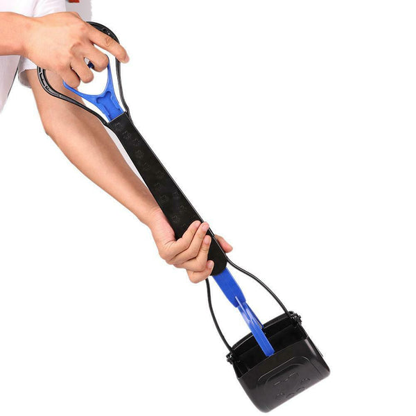 Removable Pet Pooper Scooper Long Handle Jaw Poop Scoop Dog Waste Picker #gib
