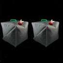 2 Pack 5.28 Gallon Collapsible Water Storage Container Carrier, Outdoor Camping