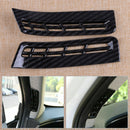 2xCarbon Fiber Car A Pillar Air Vent Outlet Trim Fit For Hyundai Santa Fe 2019