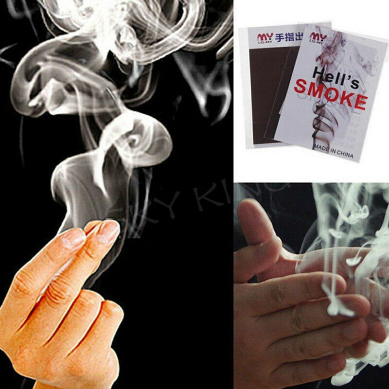 1x close-up magic change gimmick finger smoke hell's smoke fantasy trick prop BX