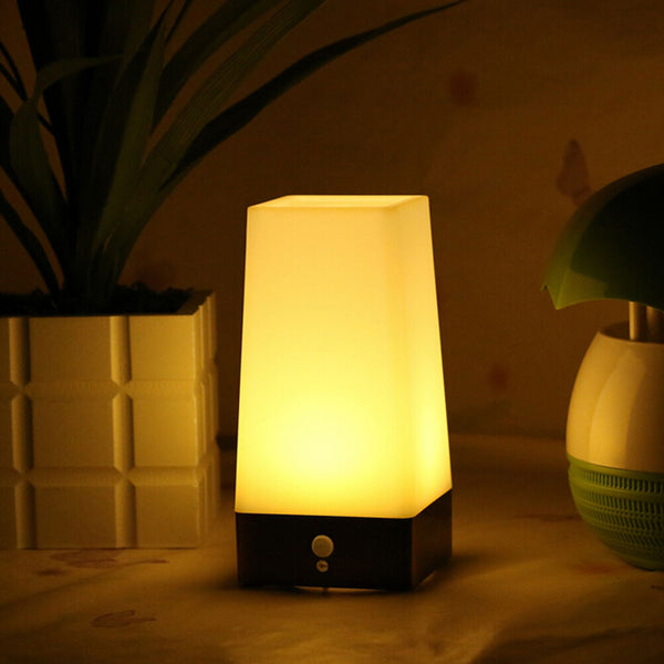 Great Motion Sensor Bedroom Night Light Battery Powered LED Table Lamp
